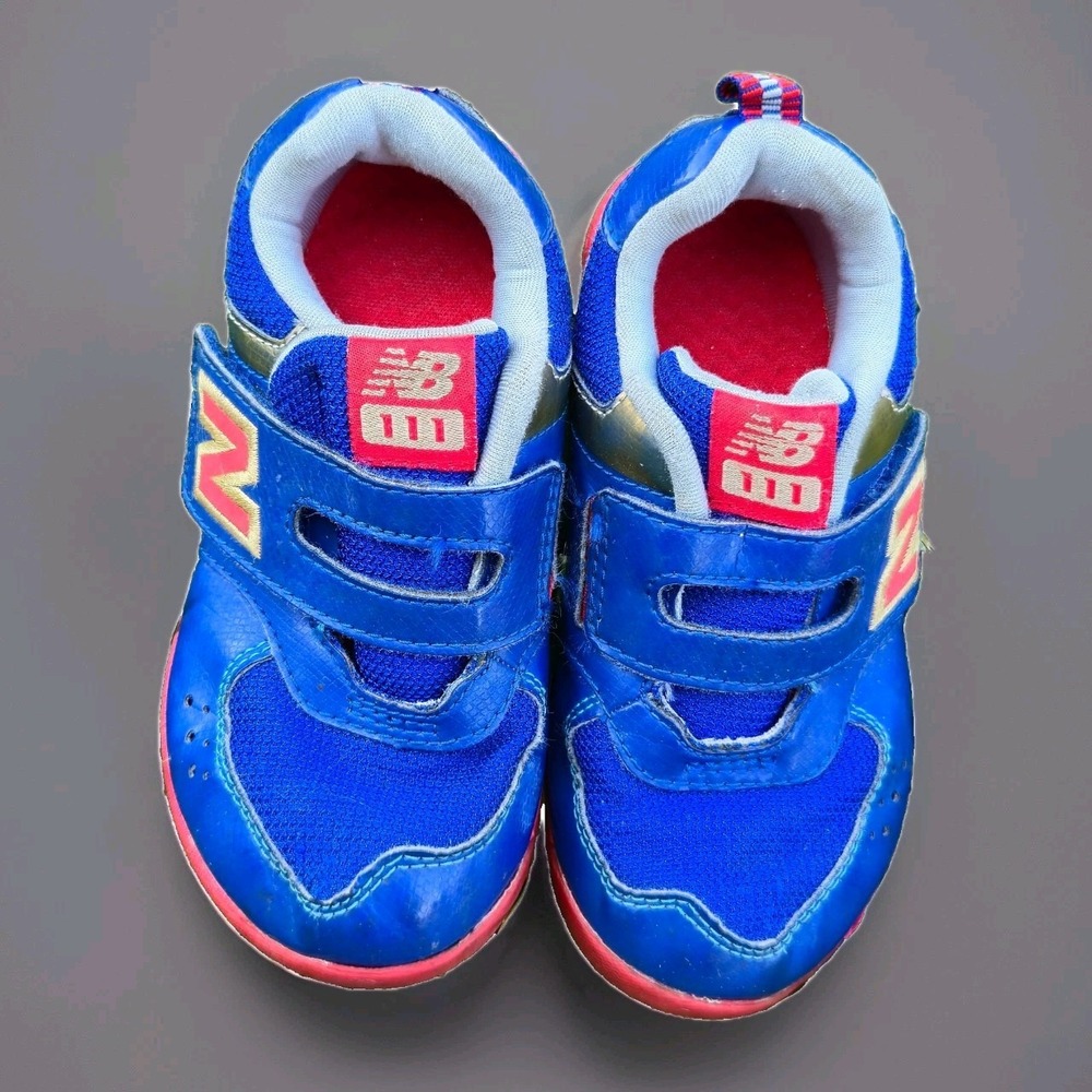 New Balance 111 Baby Night Sky & Brick Red‎  Hook And Loop Sneaker Size 9 c